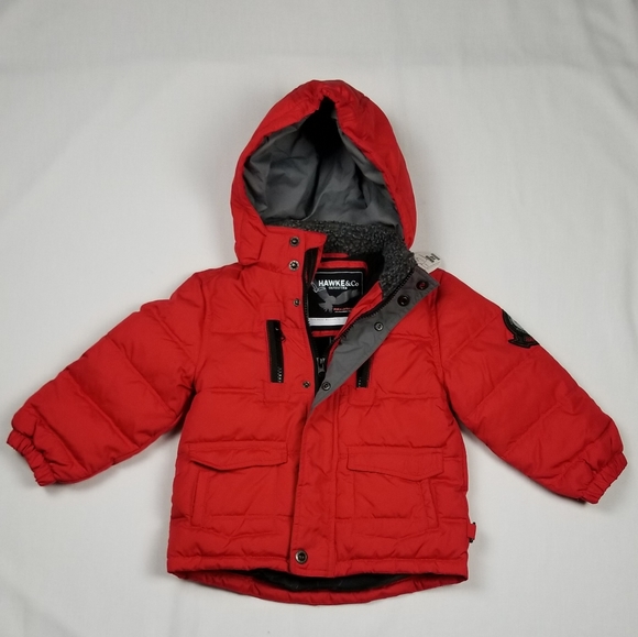 Hawke & Co Jackets & Coats Hawke Co Red Puffer Coat Poshmark